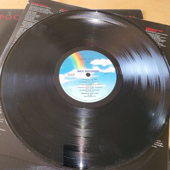 POCO Under The Gun LP 1980 MCA-5132 Stereo Country Rock Vinyl Record Vtg LP4 - Picture 8 of 11